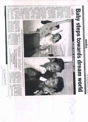 The Telegraph 15 june 2012 Telent hunt at summer camp by kilkari