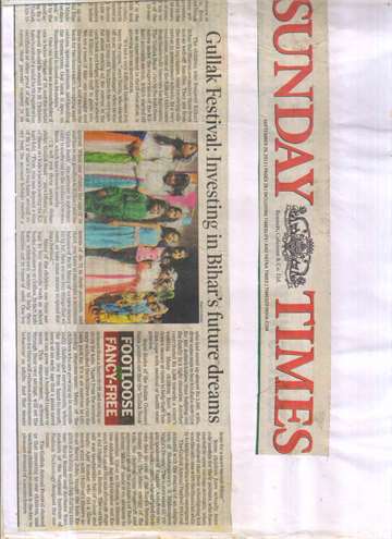 Sunday Times 29 sep 2013 The gullak bank run by the kid themselves under the supervision of the kilkari account section
