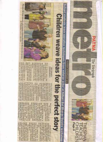 The Telegraph 28 feb 2013 Kilkari theatre workshop