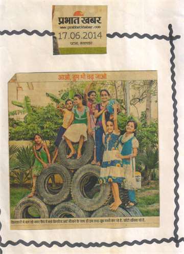 Prabhat khabar 17 june 2014 summer camp in kilkari children are learning creative art and at the same time having a lot of fun