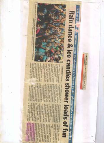 The telegraph 31 may 2014 Summer camp rain dance in kilkari