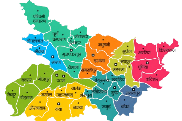 Bihar District Map